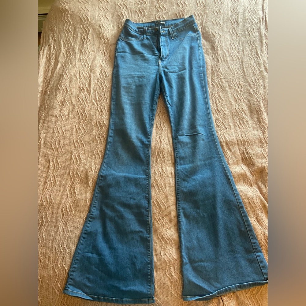 High waisted flare jeans